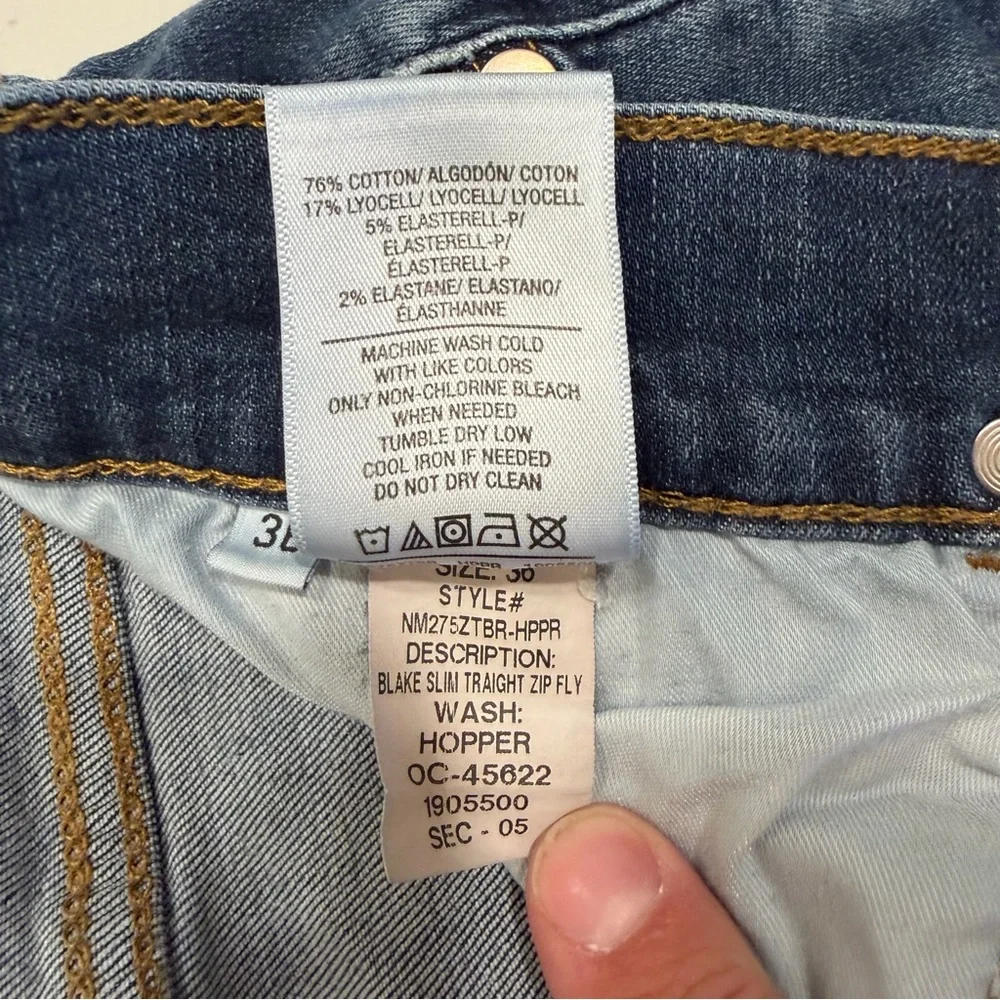 Hudson Men’s Blake Slim Straight Blue Jeans